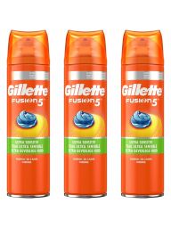 Gillette Combi Fusion5 Ultra Sensitive Scheergel 3x200ml