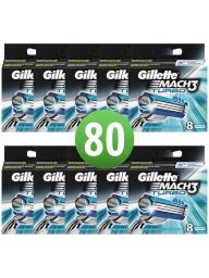 Gillette Mach3 Turbo Scheermesjes 80 Stuks 