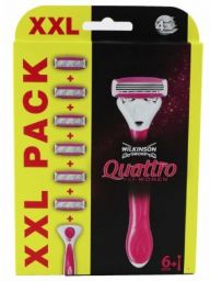 Wilkinson Quattro For Women Houder Roze incl 6 mesjes