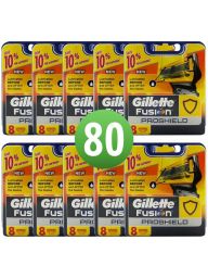 Gillette Fusion ProShield Scheermesjes 80 Stuks Hele Doos (10x8)