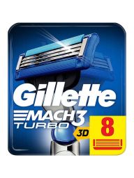 Gillette Mach3 Turbo 3D Scheermesjes 8 Stuks