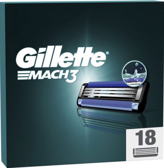 Gillette Mach3 18 scheermesjes verpakking