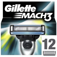 Gillette Mach3 Scheermesjes 12 Stuks