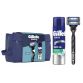 Gillette Mach3 Cadeauset Toilettas Systeem incl 2 mesjes + scheergel