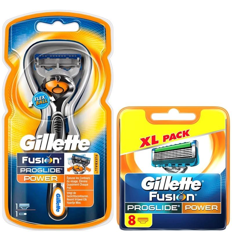 Parasiet dutje Echt Gillette Combi Fusion Proglide Power Flexball Houder incl 9 Mesjes  ShaveSavings.com