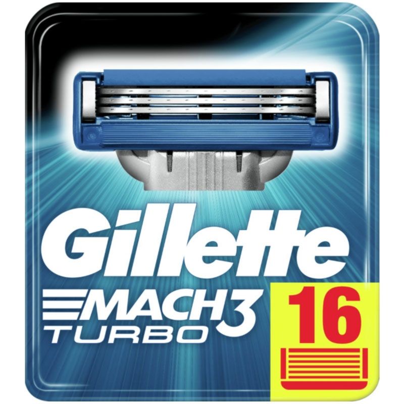 Begin teer woonadres Gillette Mach3 Turbo Scheermesjes 16 Stuks | ShaveSavings.com  ShaveSavings.com