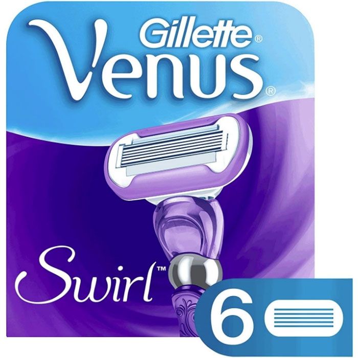 kant Kip Spanning Gillette Venus Swirl Scheermesjes 6 Stuks Aanbieding! | ShaveSavings.com  ShaveSavings.com