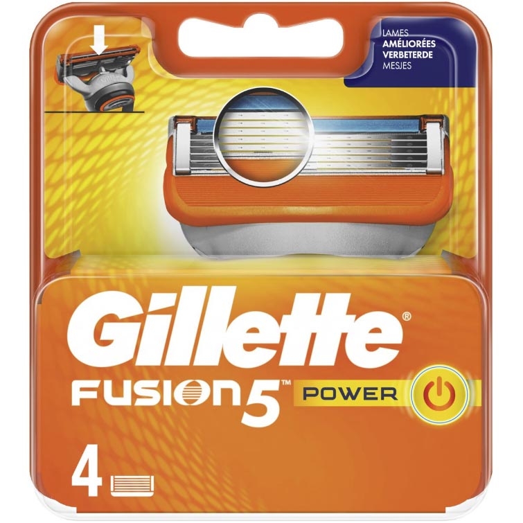 Gillette Fusion 5 Power Scheermesjes 4 stuks