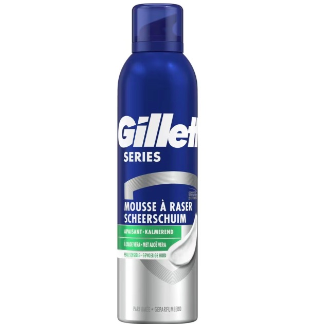 Gillette series Sensitive Scheerschuim met aloe vera 200 ml