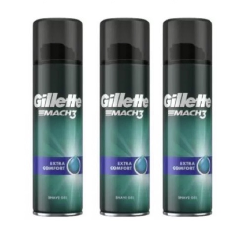 Gillette Combi mach3 Scheergel 3x200ml